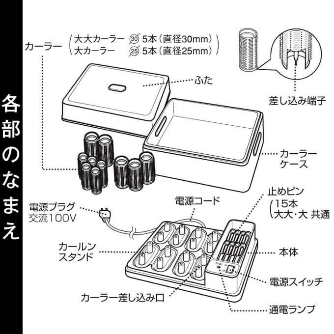 パナソニック ホットカーラー プロカールン EH-PC10-K(黒) ≪お取寄せ