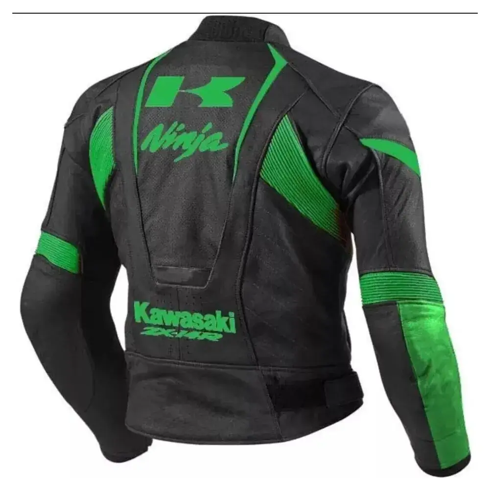 Kawasaki Moto Jacket - ZX14R Ninja Racing Leather Jacket