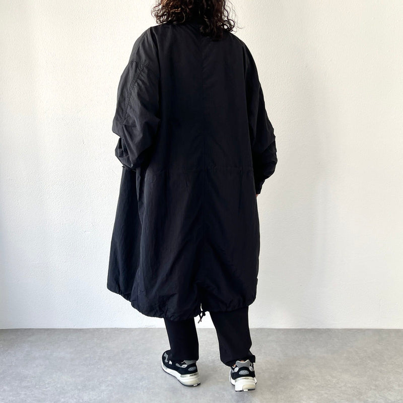 loose silhouette military mods coat / black（ルーズシルエット