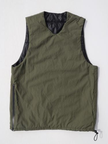 Natural/商品詳細 【MONITALY】 Reversible Insulated Vest (Vancloth)