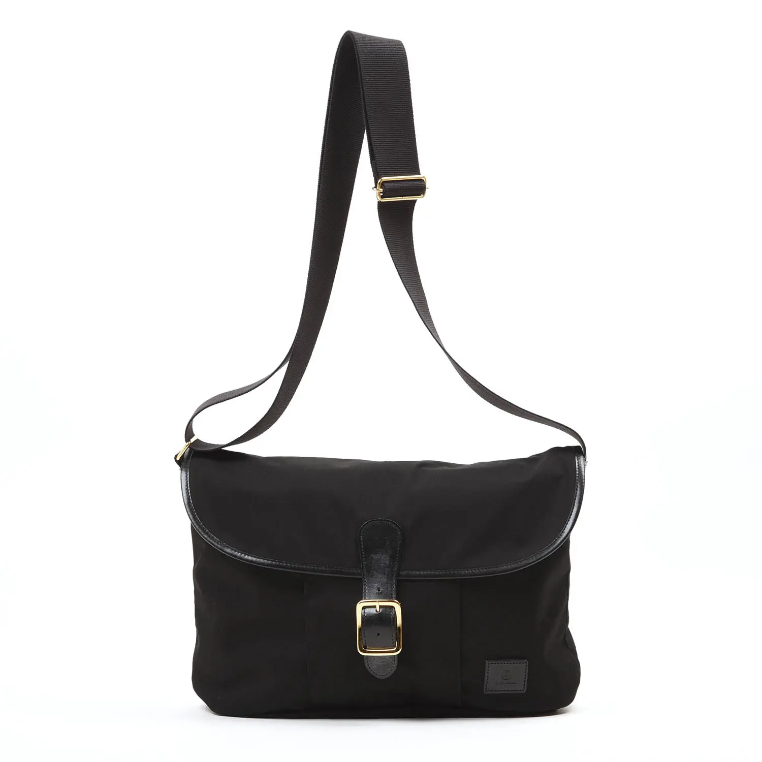 GLENROYAL フラップショルダーバッグ(ブリティッシュツイル) (BK)