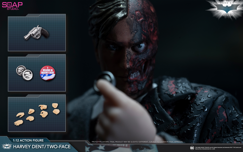 THE DARK KNIGHT 1/12 SCALE ACTION FIGURE HARVEY DENT / TWO-FACE