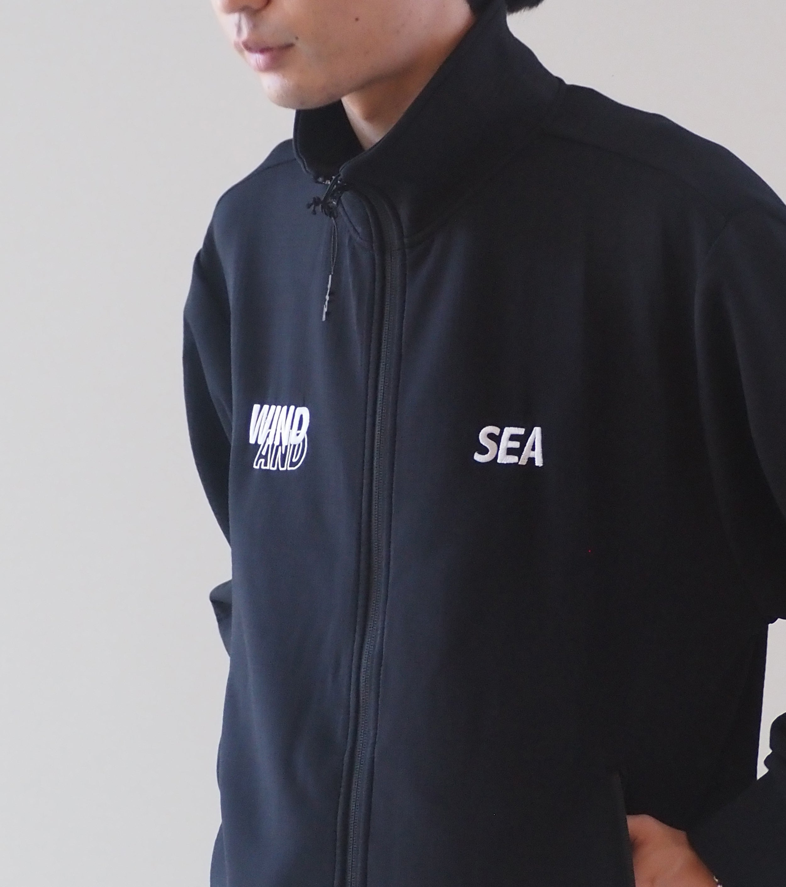 WIND AND SEA ウィンド エアテックス トラック トップ, Black – Navyblue