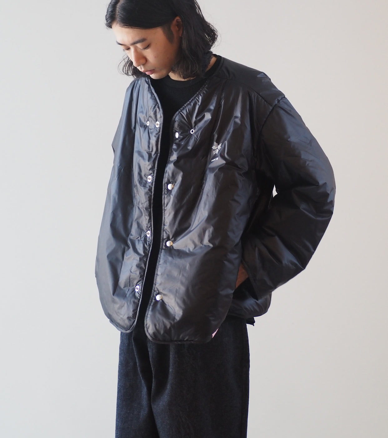 Goldwin × OAMC インサレイテッド ライナー ジャケット , Black – Navyblue