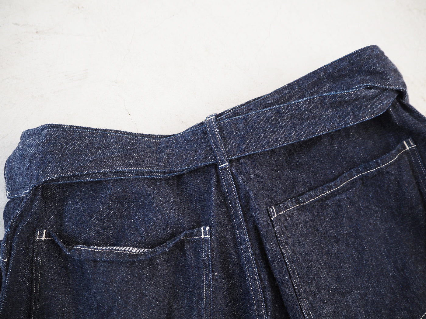 COMOLI デニムベルテッドパンツ, Navy – Navyblue