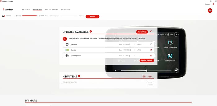 Tom Tom Updating the map of your in-dash navigation device
