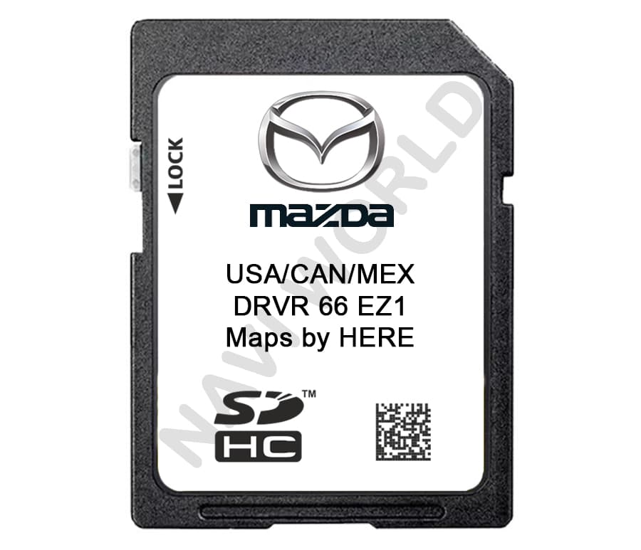 Mazda USA Canada DRVR66EZ1 Navigation SD card 2025