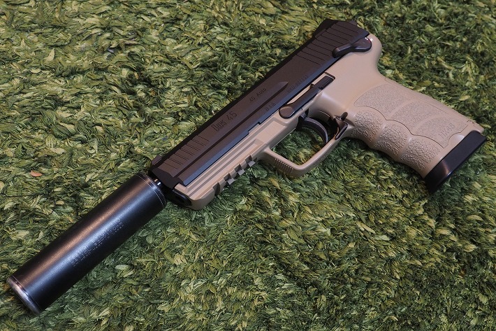 東京マルイ 電動HK45】塗装とサイレンサーを付けてタクティカル風に