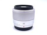 中古】パナソニック LUMIX G 25mm F1.7 ASPH. [H-H025S] シルバー 在庫