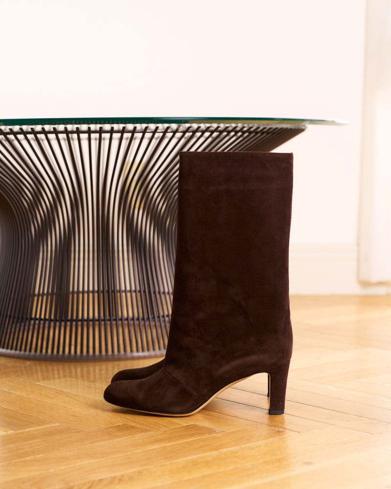 スエードミドルブーツ 7320/BOOT/DARK BROWN – NEBULONI E.