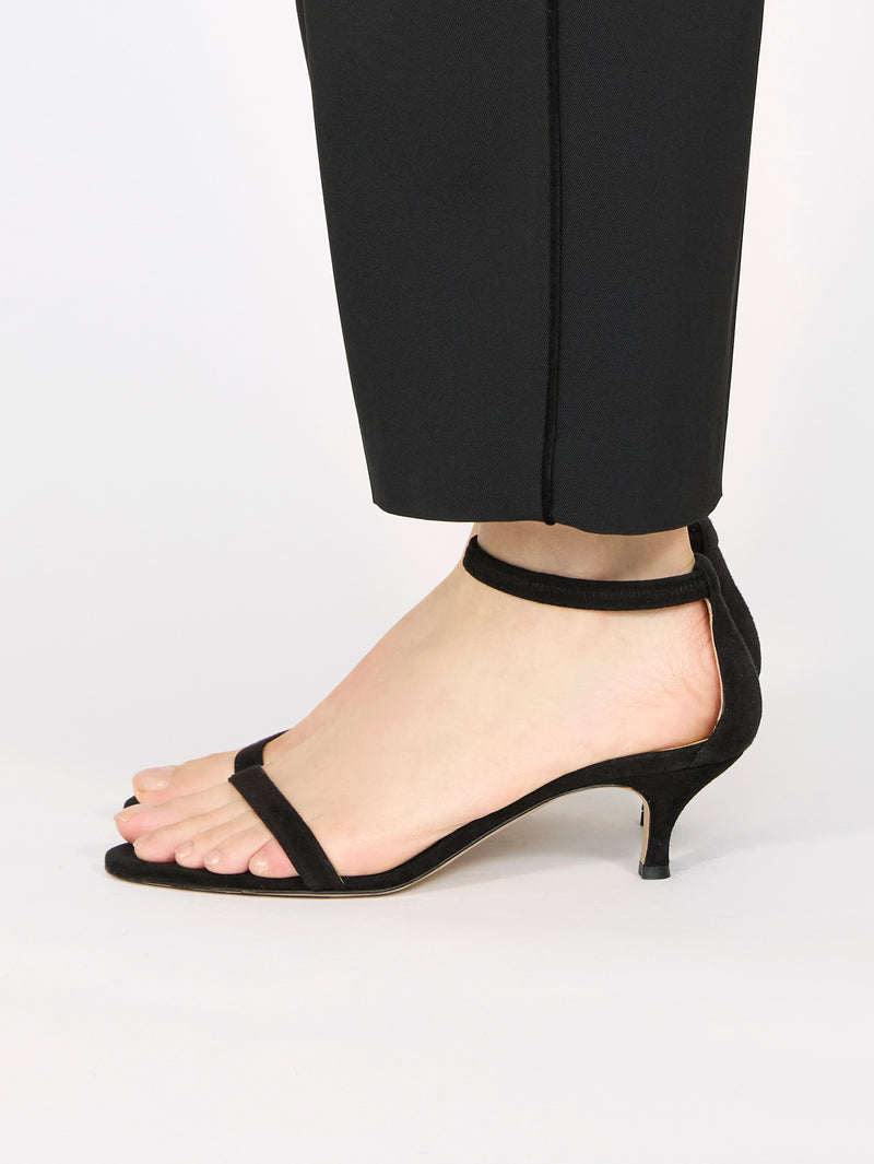 予約】MARTA アンクルゴムストラップサンダル 6408/551/BLACK