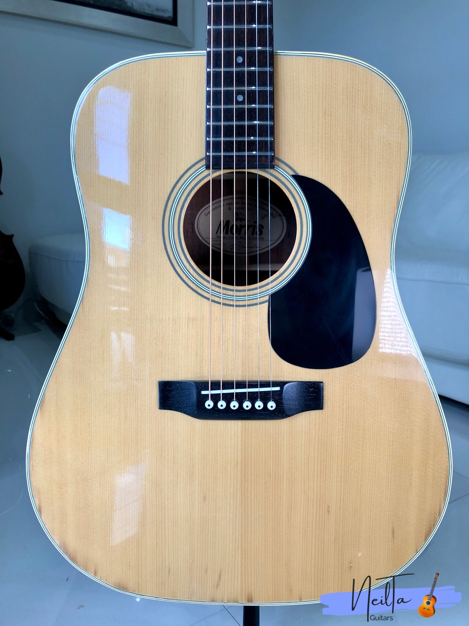 Morris W-20 Dreadnaught Acoustic Guitar (1978) – Neil Ta Music