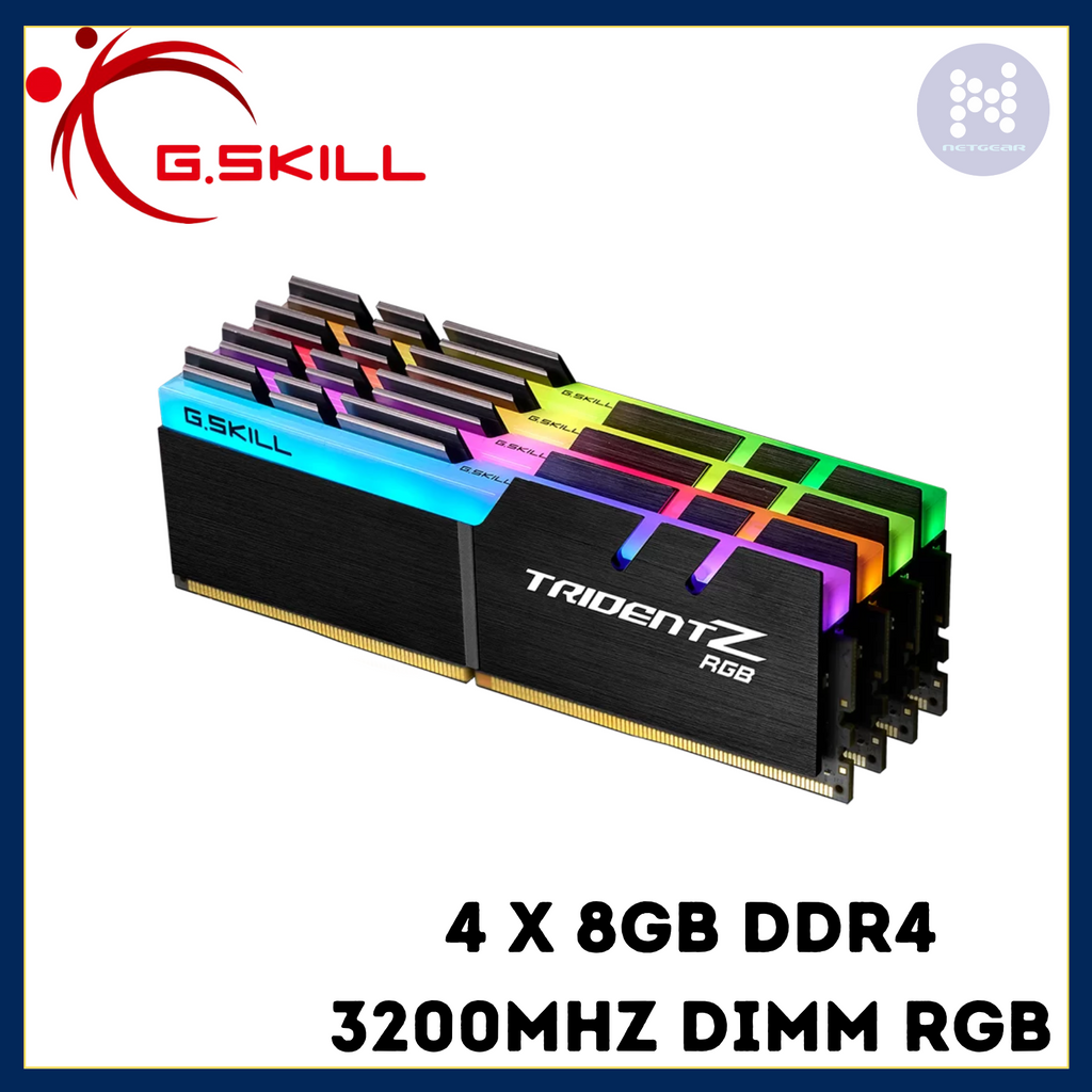 G.SKILL TRIDENTZ RGB 32GB (4 x 8GB) DDR4 3200 MHz RAM
