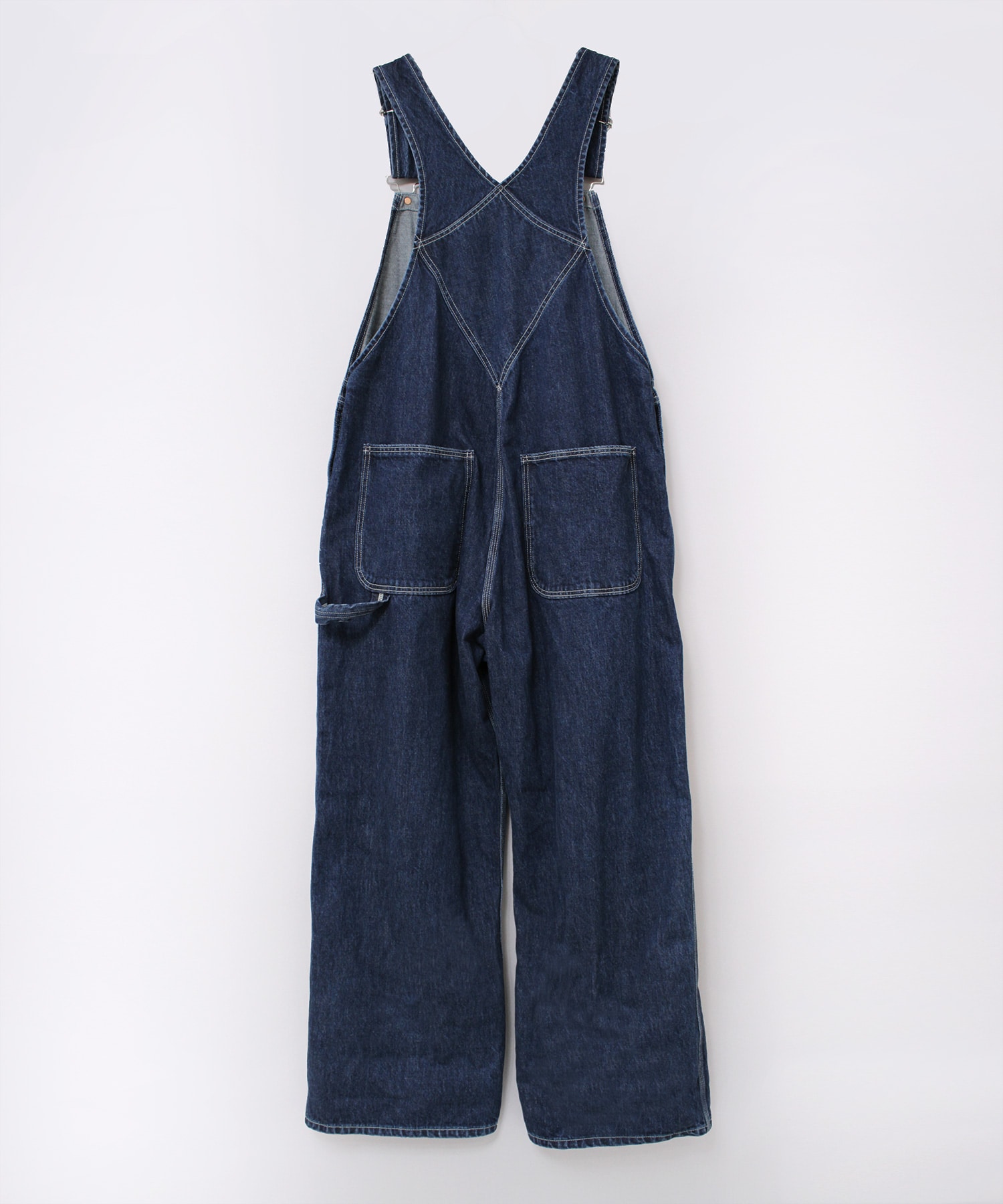 O0737 ベーシックオーバーオール(M ダークインディゴ): オールインワン