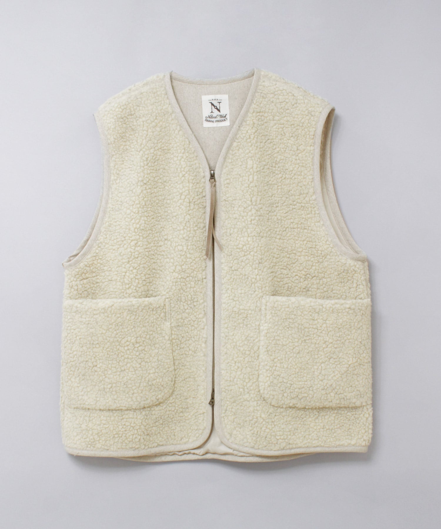 V0169 ウールボアベスト(F チャコール): アウター - RNA ONLINE STORE