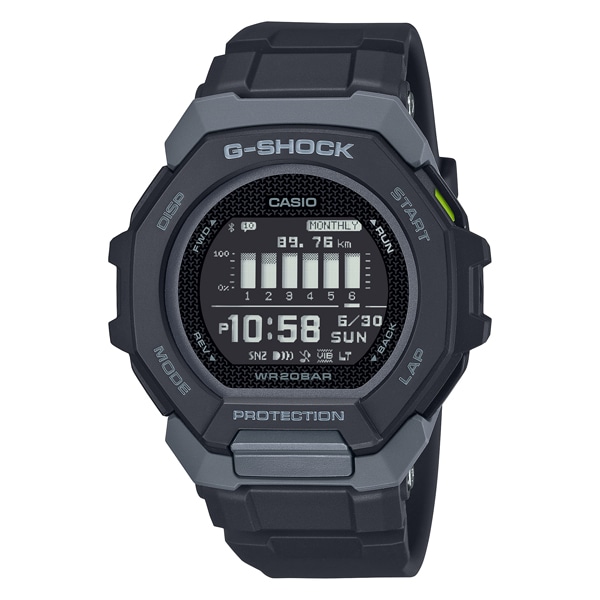 G-SHOCK G-SQUAD GBD-300-1JF Bluetooth クォーツ(ブラック): G-SHOCK