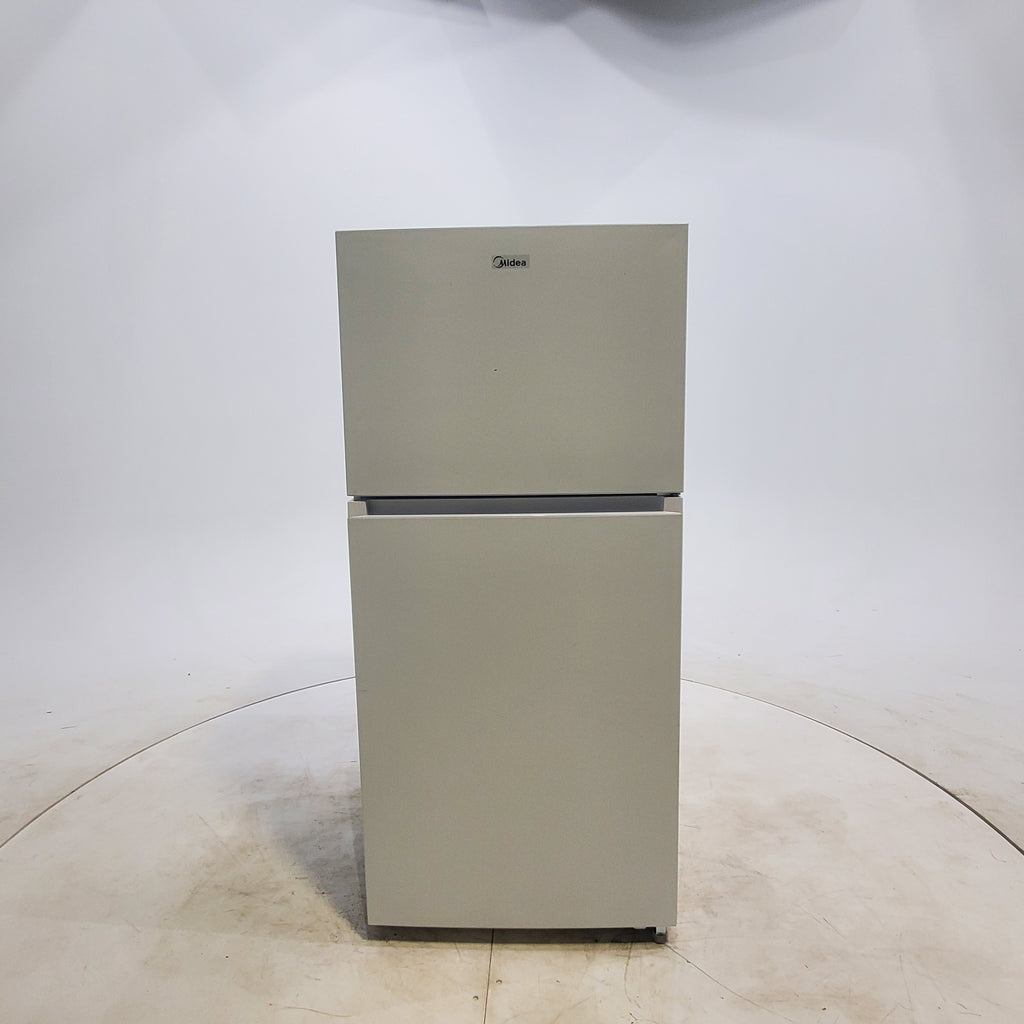 White ENERGY STAR Midea 18.1 cu. ft. Top Freezer Refrigerator with Rev