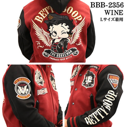THE BRAVEMAN×BETTY BOOP ベティーブープ ボンディング スタジャン bbb