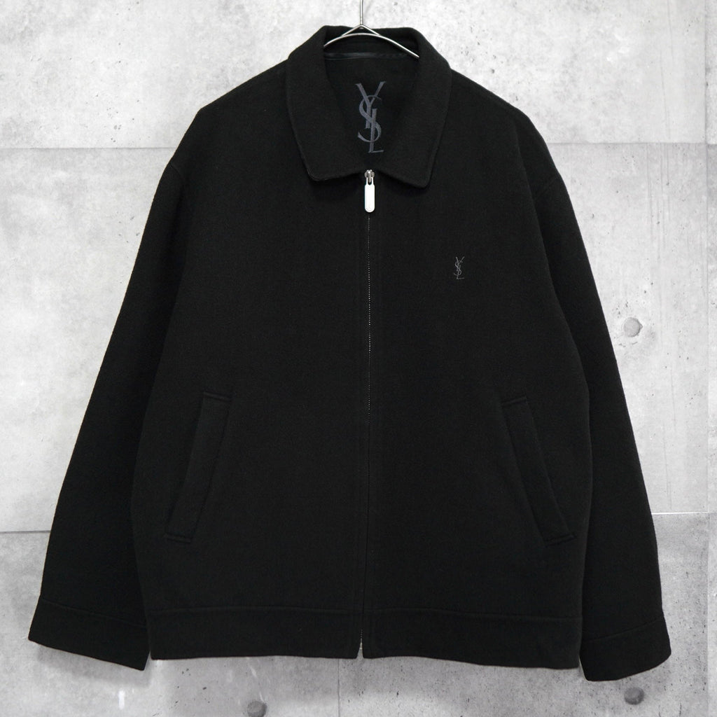 イヴ サンローラン 1990's ヴィンテージ YSLロゴ ウール ブルゾン