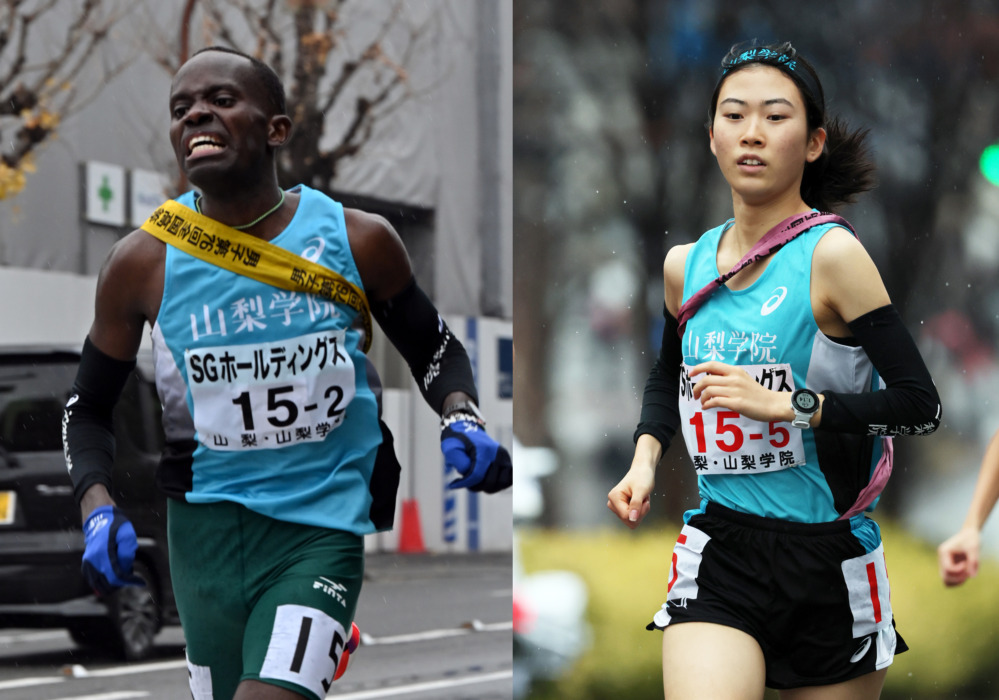 全国高校駅伝山梨学院高男女健闘 | 山梨学院ニュースファイル