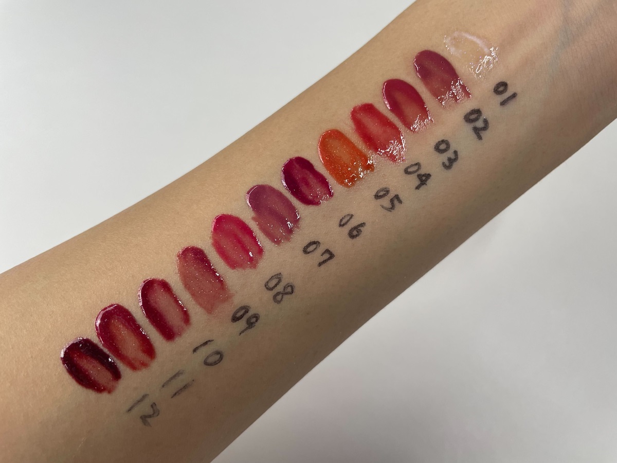 ティルナスの新作リップを全色スウォッチ! 「サンリットパール