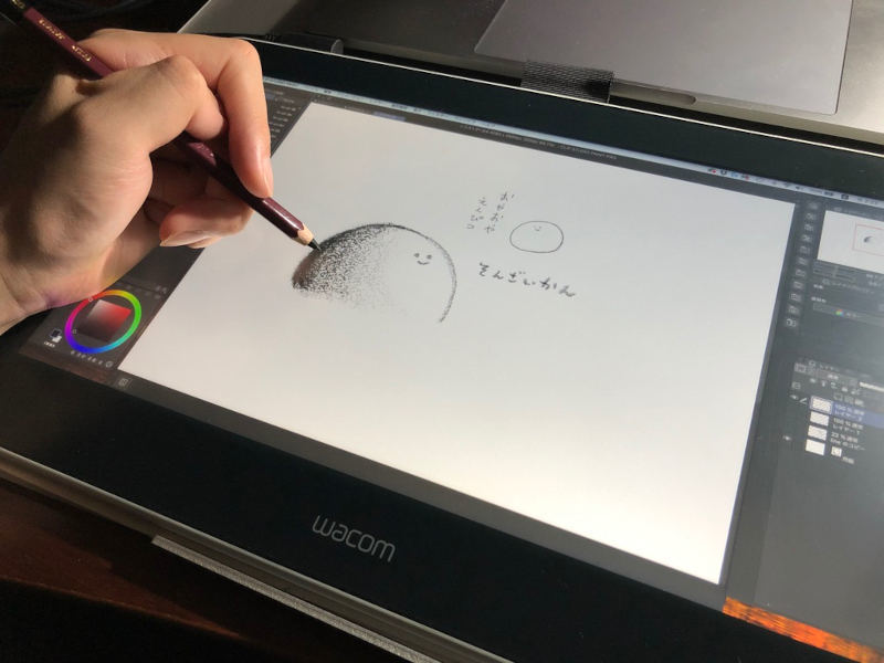 話題のデジタル鉛筆「Hi-uni DIGITAL」、「こむぎ」作者・Jecyさんが