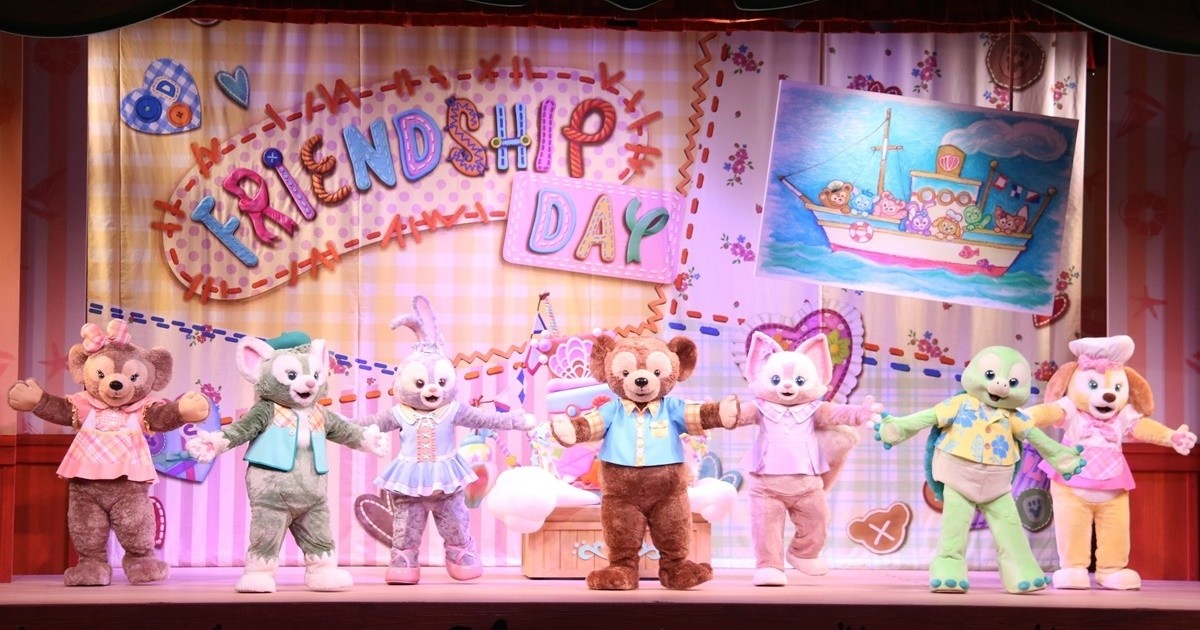 ダッフィー＆フレンズ7人、TDSショーで初集合! クッキー・アン、オル