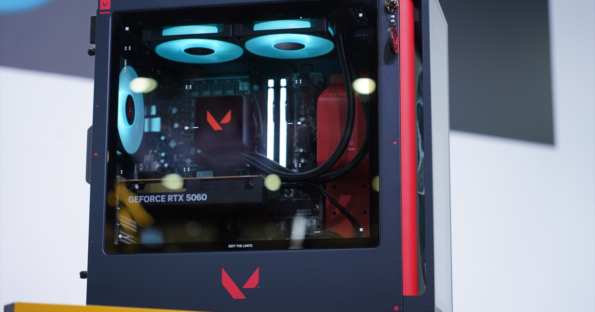 TGS2025】VALORANTコラボのゲーミングPC実機を公開、数量限定で販売
