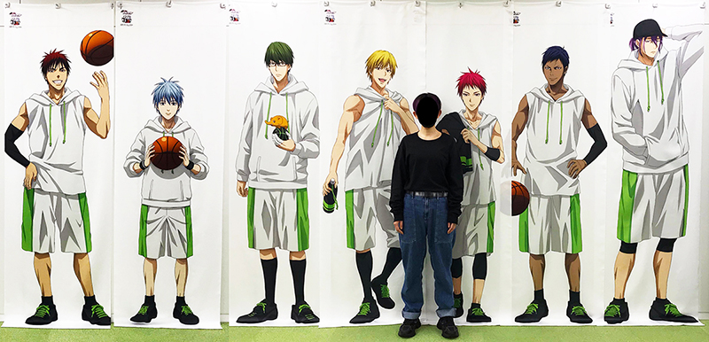 黒子のバスケ」エンスカイショップ限定 受注販売 等身大タペストリー