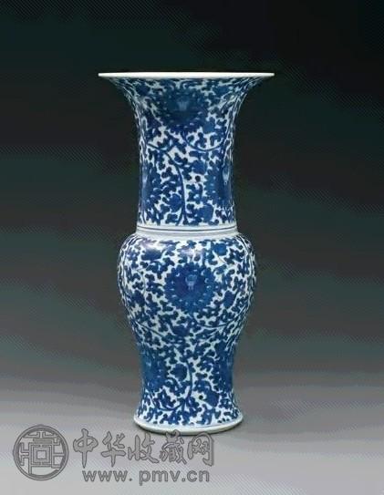 清康熙青花缠枝莲纹凤尾尊收藏资讯|艺术家|书画家|书画名人|书法家