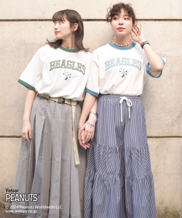 スヌーピーとベルが「関西コレクション 2024A/W」にモデルとして登場