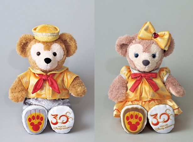 ディズニー30周年 ダッフィー＆シェリーメイ 木製ウッドボード 刻印有