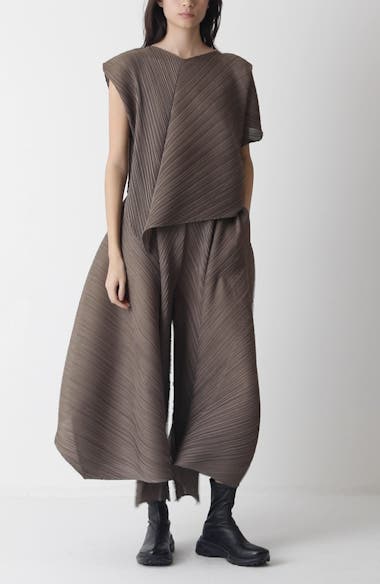 Pleats Please Issey Miyake Pleated Flare Wide Leg Pants | Nordstrom