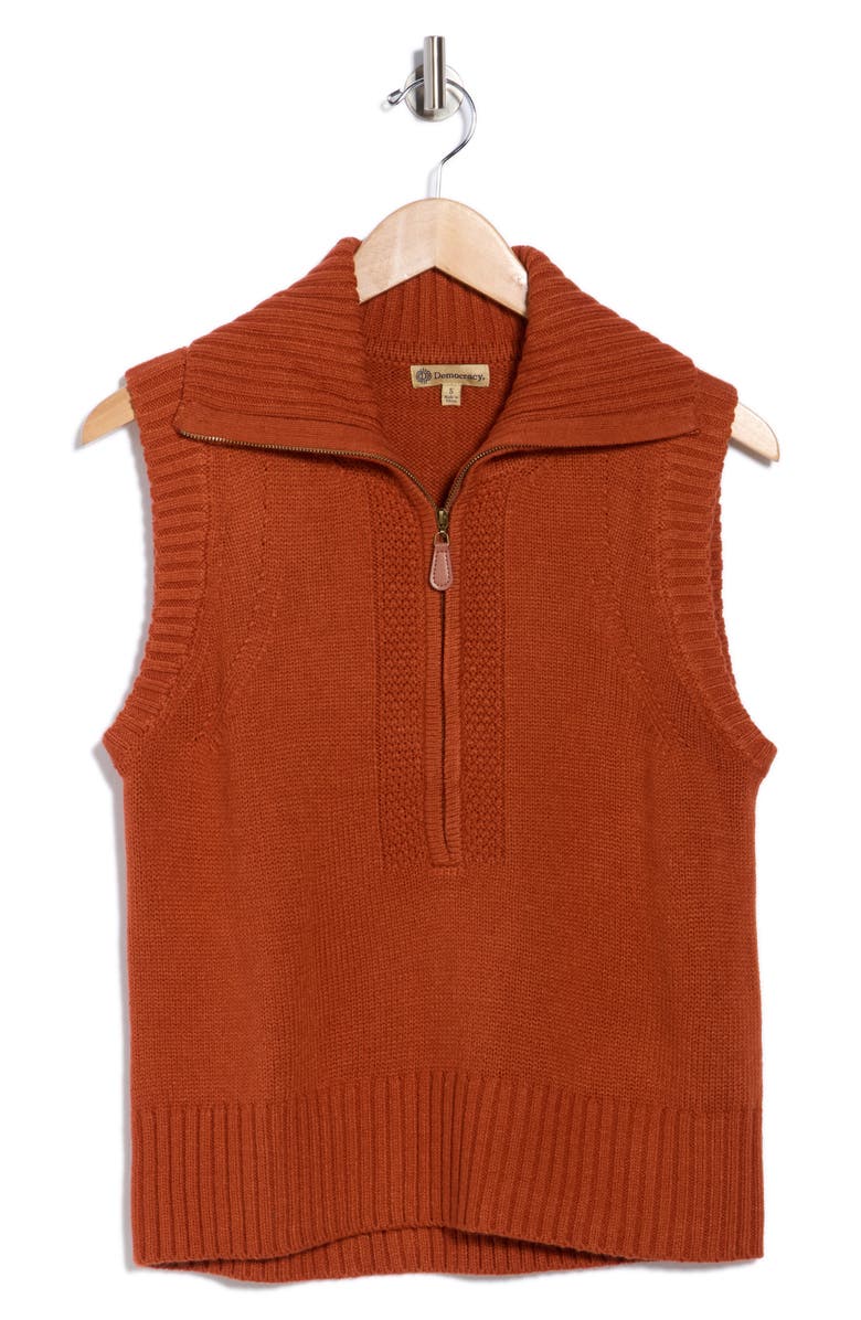 Democracy Half Zip Sweater Vest | Nordstromrack