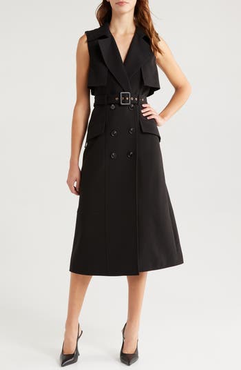 French Connection Azra Sleeveless Trench Coat Dress | Nordstrom