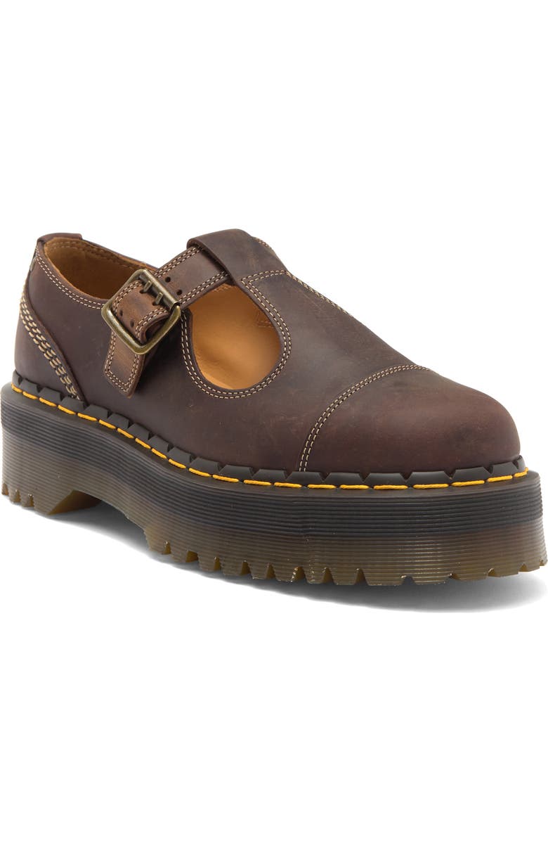 Dr. Martens Bethan Arc Crazy Horse Platform Mary Jane Shoes (Women