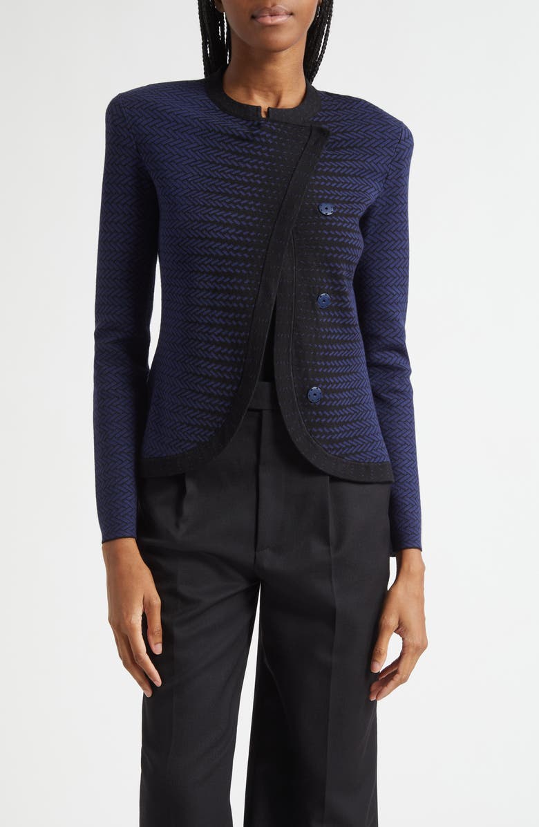 Emporio Armani Pattern Knit Jacket | Nordstrom