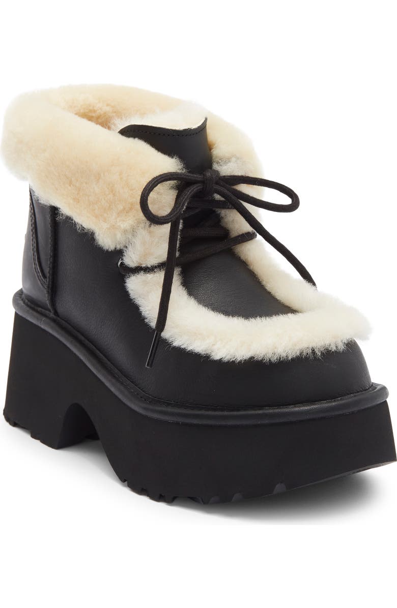 UGG® Esmee Genuine Shearling Detail Lace-Up Boot (Women) | Nordstrom