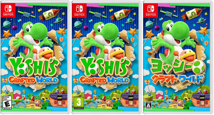 ヨッシークラフトワールド』の海外ボックスアートが公開！日本版と微妙
