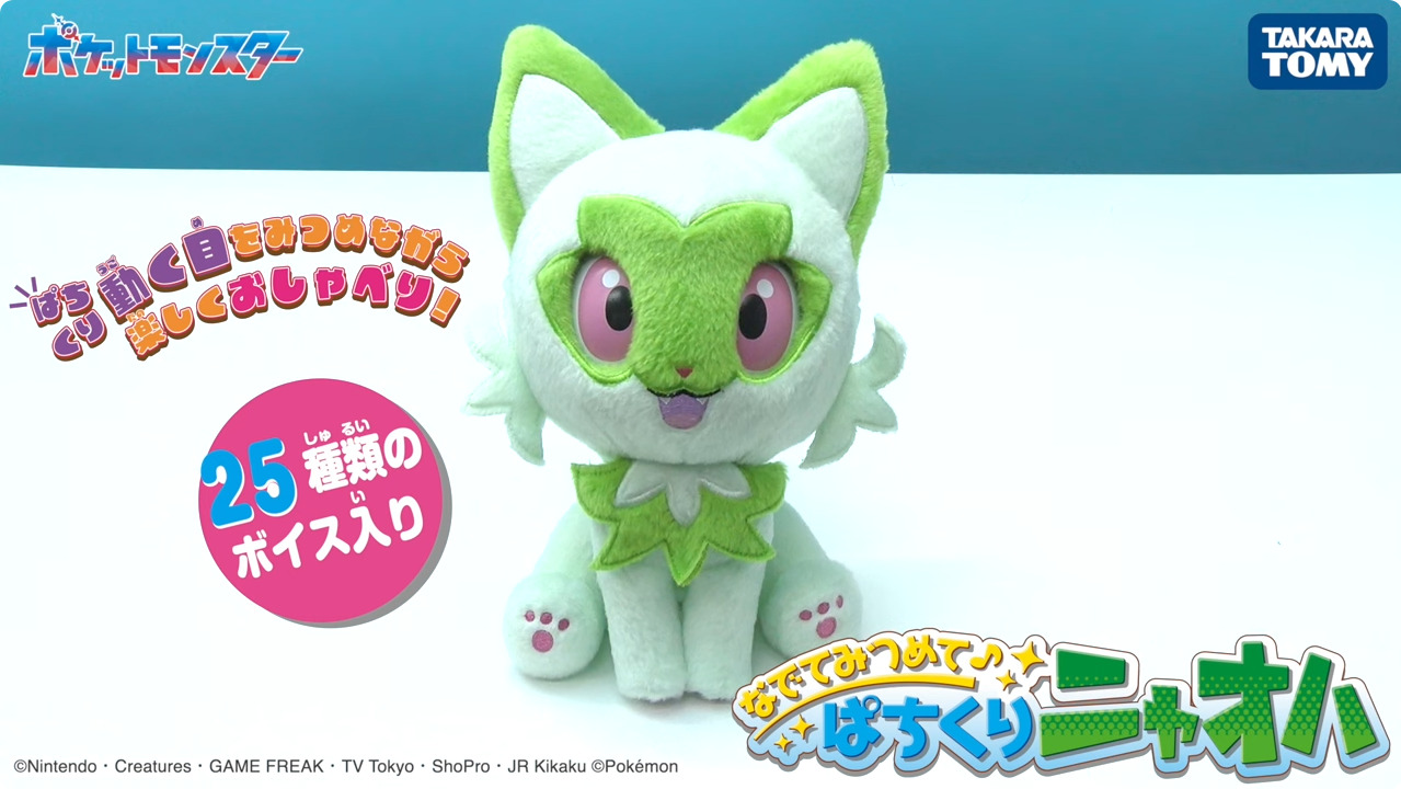 なでて見つめて♪ぱちくりニャオハ』の紹介映像が公開！ | Nintendo