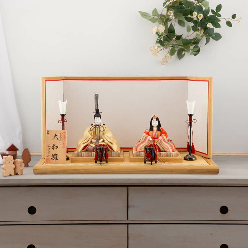 雛人形 ひな人形 雛 真多呂 平飾り 親王飾り 木目込み人形 真多呂作