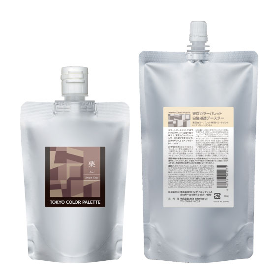 白髪ぼかしセット】東京カラーパレット 【栗（くり）】＆【白髪浸透