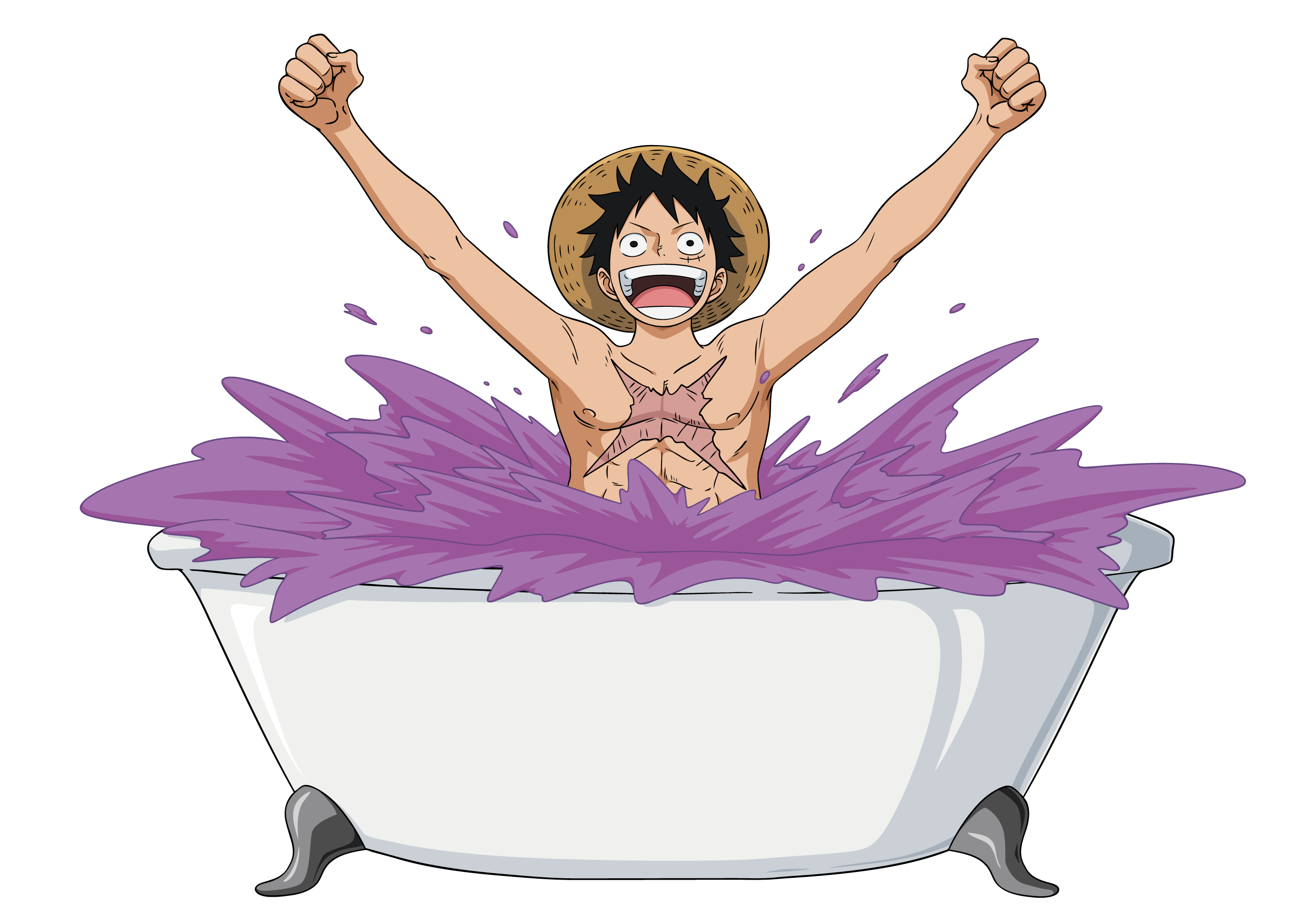 ONE PIECE×LUSH」悪魔の実がバスボムに！エースらの入浴描き下ろし