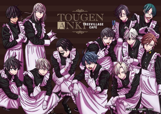 桃源暗鬼 桃角桜介 メイド 缶バッジ 桃源暗鬼 桃角桜介 メイド 缶