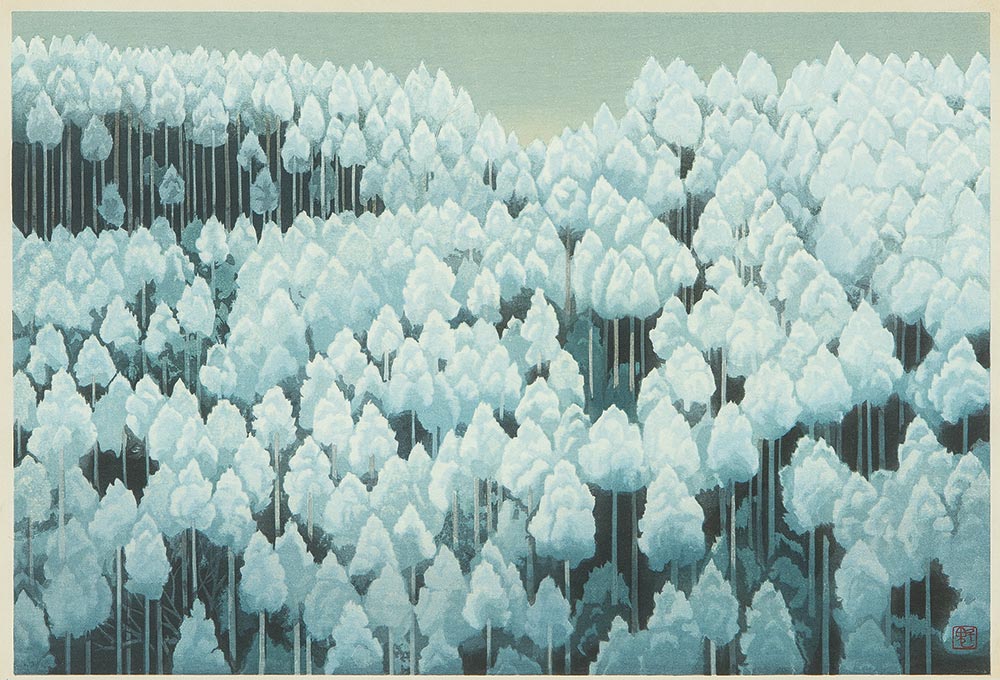 東山魁夷 風景画【北山初雪】 買取実績｜日晃堂 買取実績