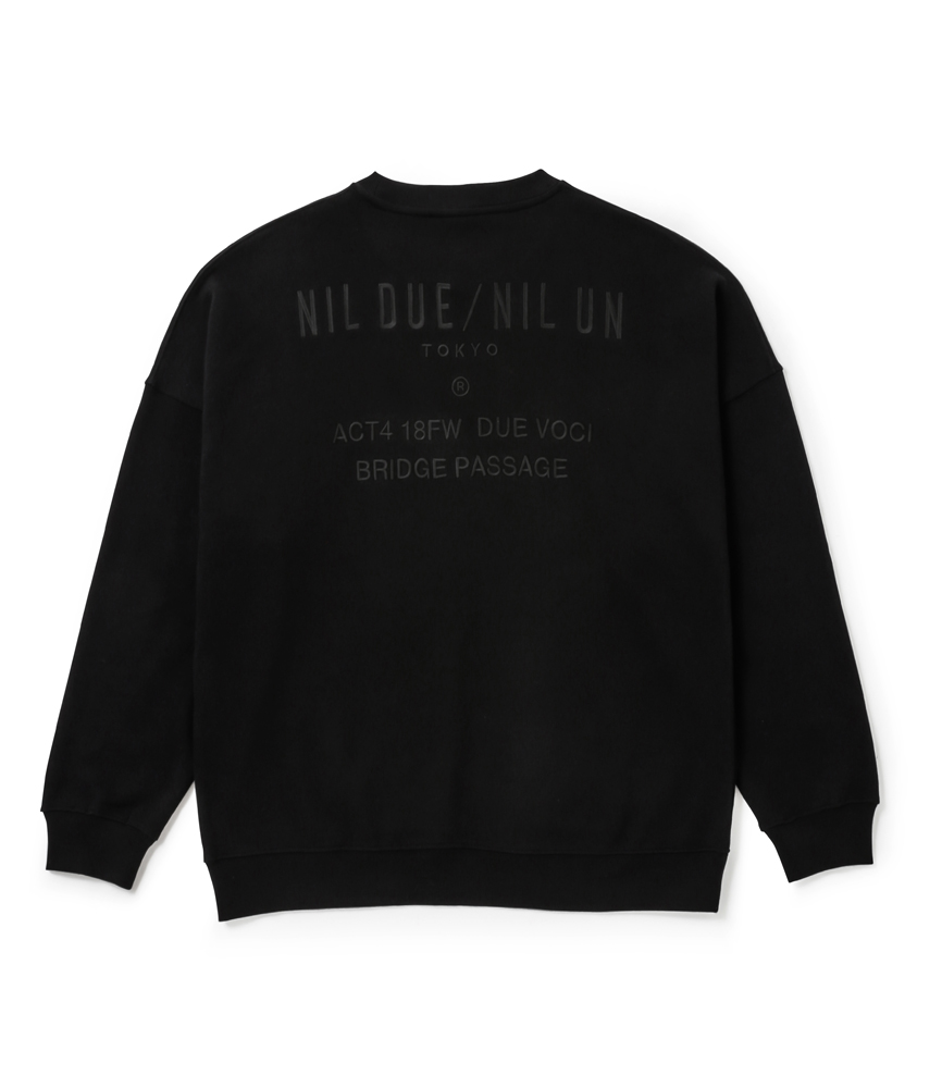PASSAGE SWEAT PULLOVER / BLK | NIL DUE / NIL UN TOKYO
