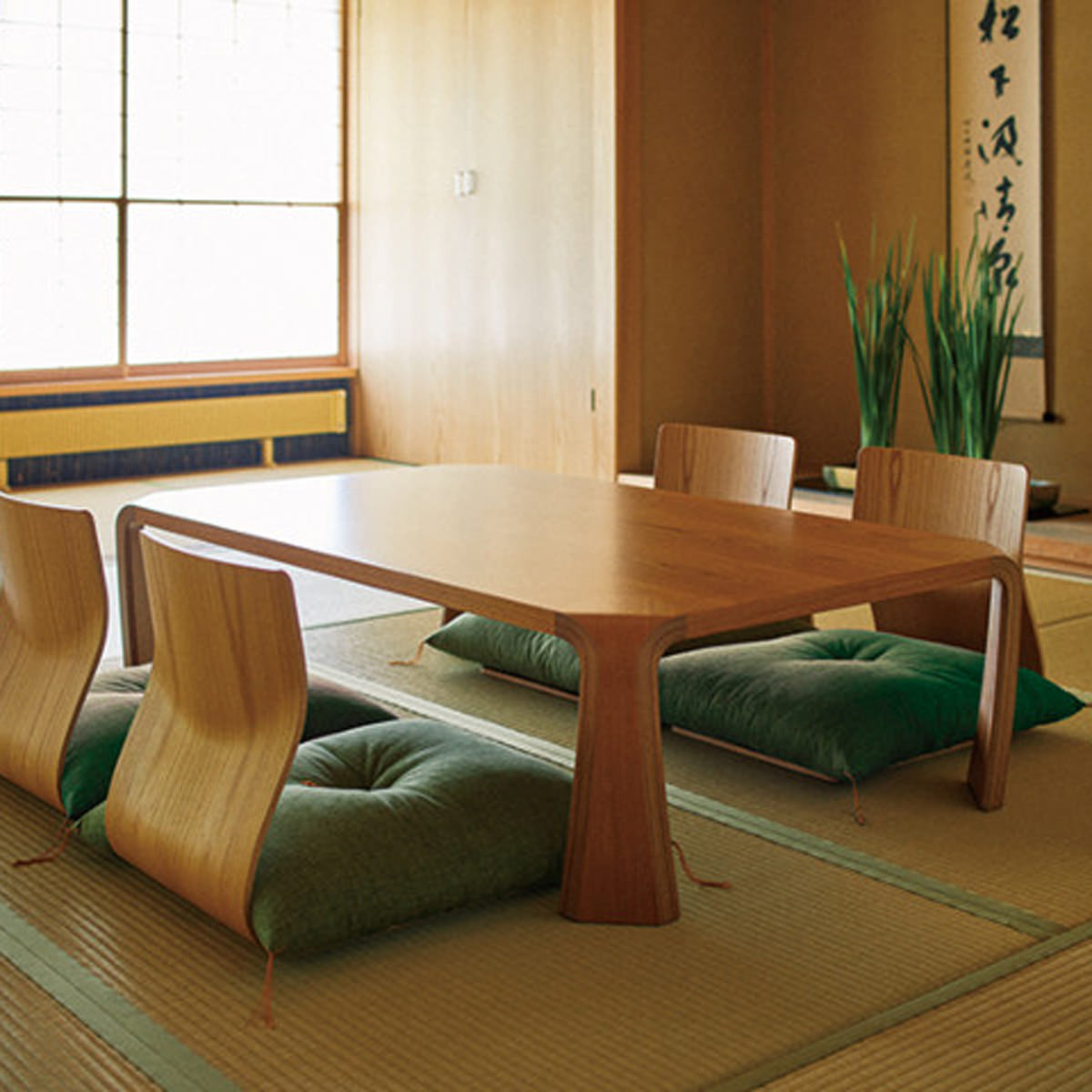 天童木工 座椅子 4脚セット 曲げ木 和モダン 藤森健次 ビンテージ JAPAN