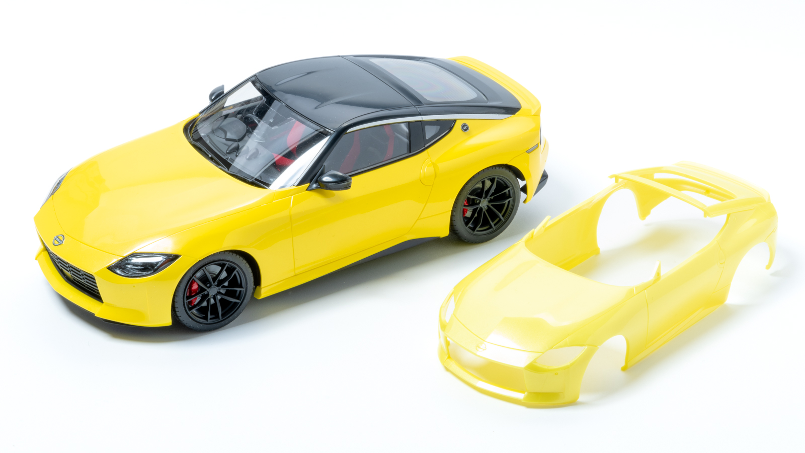 プラモデルでゲットする「イカヅチイエローの色見本」／アオシマのRZ34