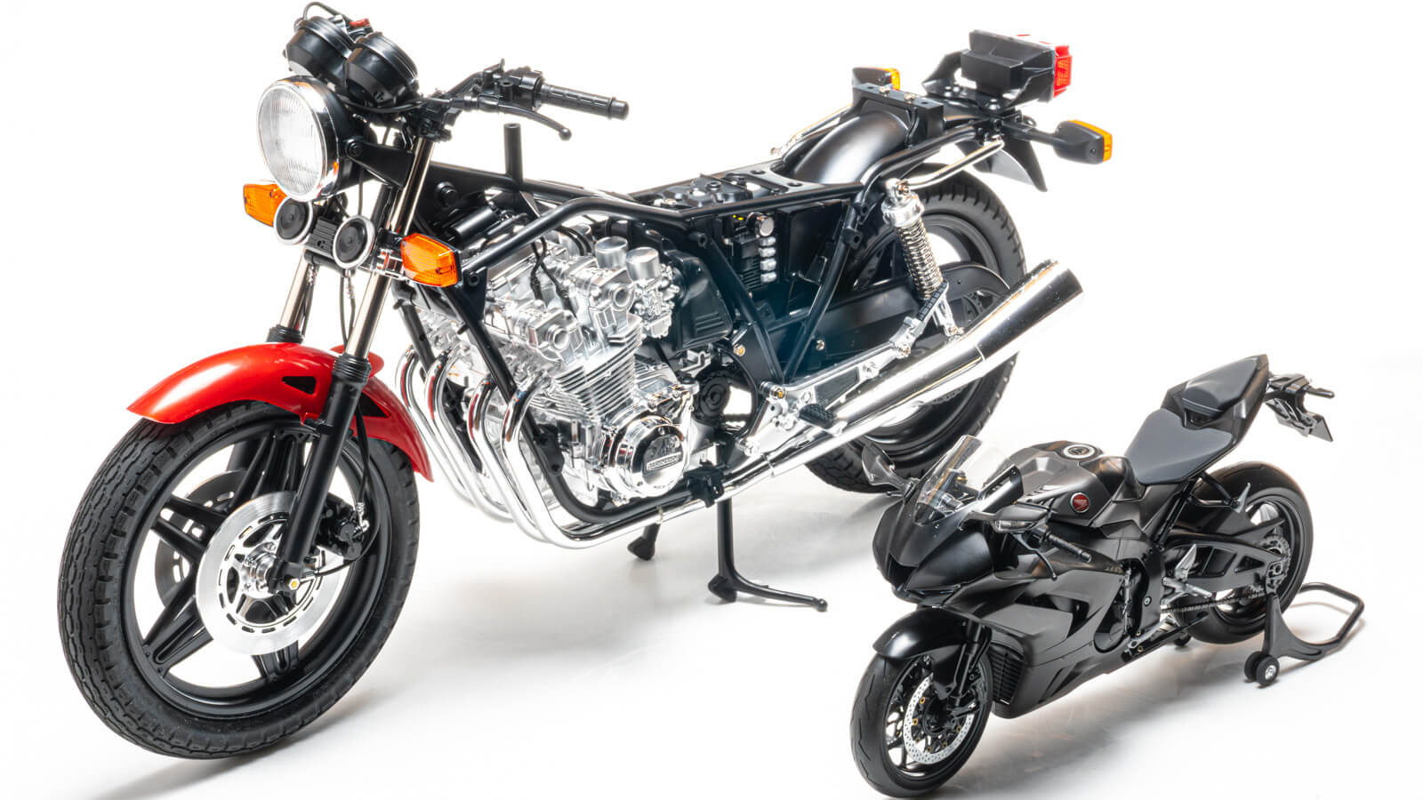 タミヤがビッグスケールで刻んだHONDAの歴史。1/6オートバイシリーズの