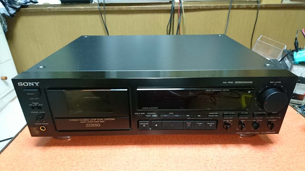 SONY TC-K222ESG の修理（フルオーバーホール） | スーパーカセッ
